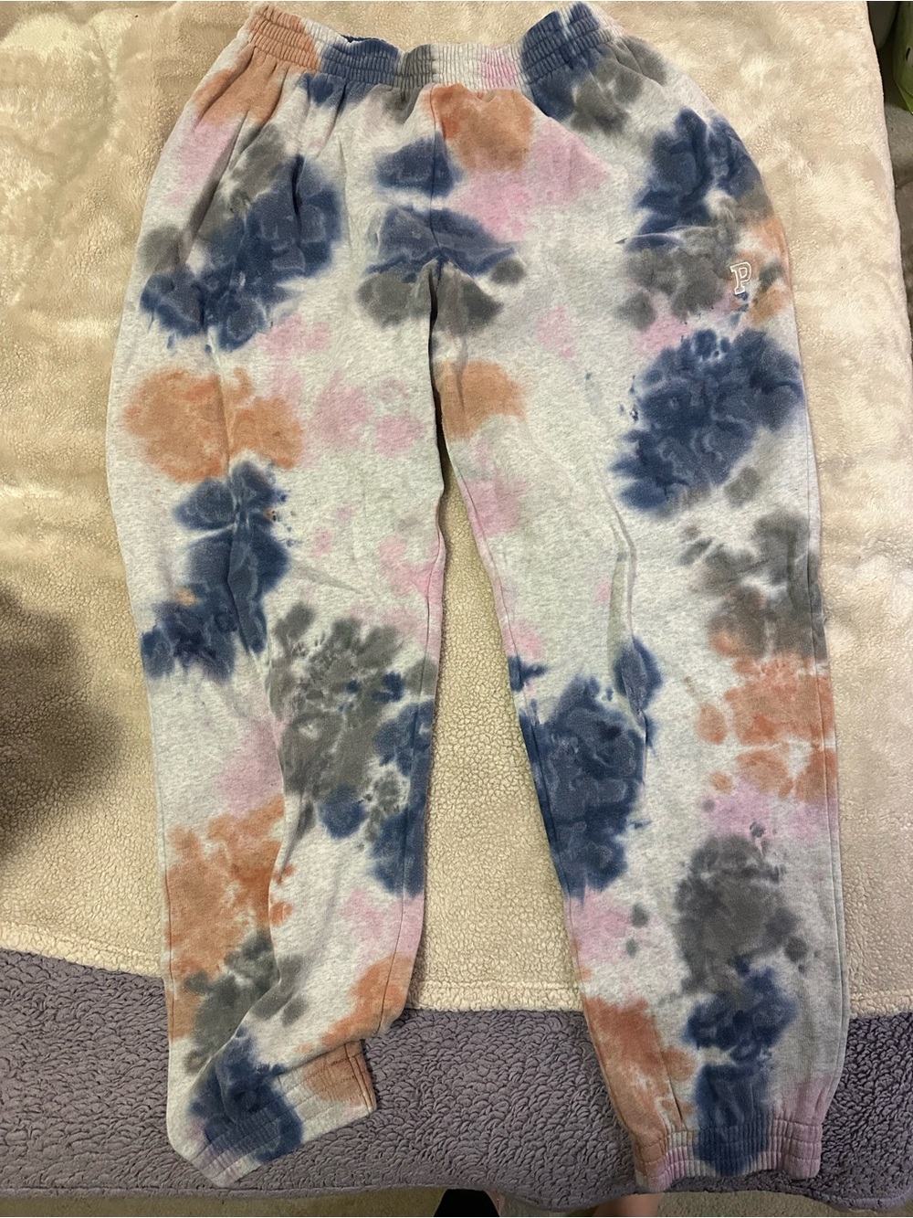 PINK Victoria's Secret Multicolor Tie-Dye Kids Sweatpants